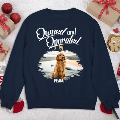 Operated By My Furbaby - Personalized Custom Sweatshirt