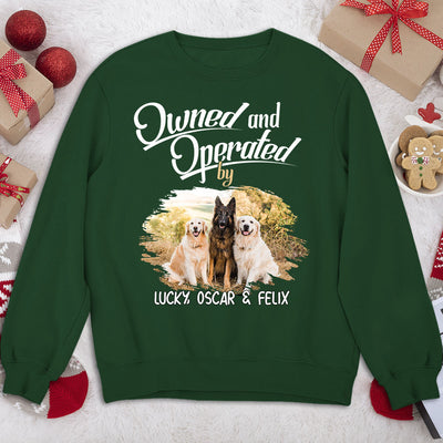 Operated By My Furbaby - Personalized Custom Sweatshirt