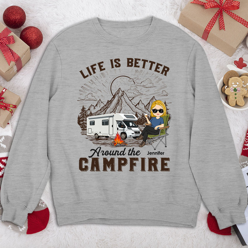 Around Campfire - Personalized Custom Sweatshirt