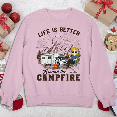 Around Campfire - Personalized Custom Sweatshirt