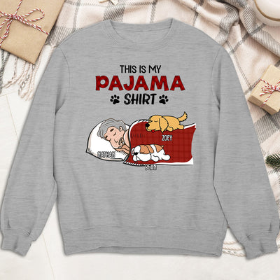 Sleeping Pajama Shirt - Personalized Custom Sweatshirt