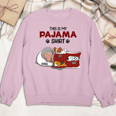 Sleeping Pajama Shirt - Personalized Custom Sweatshirt