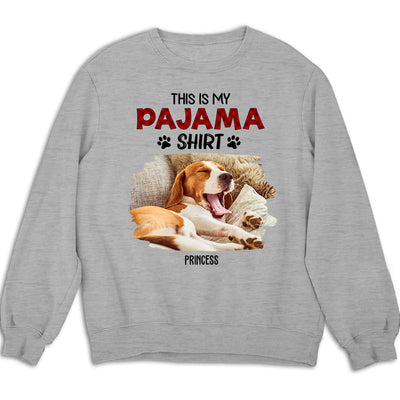 Sleeping Pajama Shirt Photo - Personalized Custom Sweatshirt