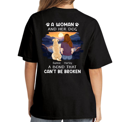 Woman With Pets - Personalized Custom Unisex T-shirt