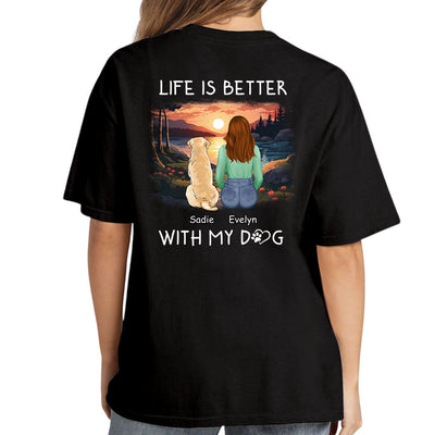 Better With Pets - Personalized Custom Unisex T-shirt