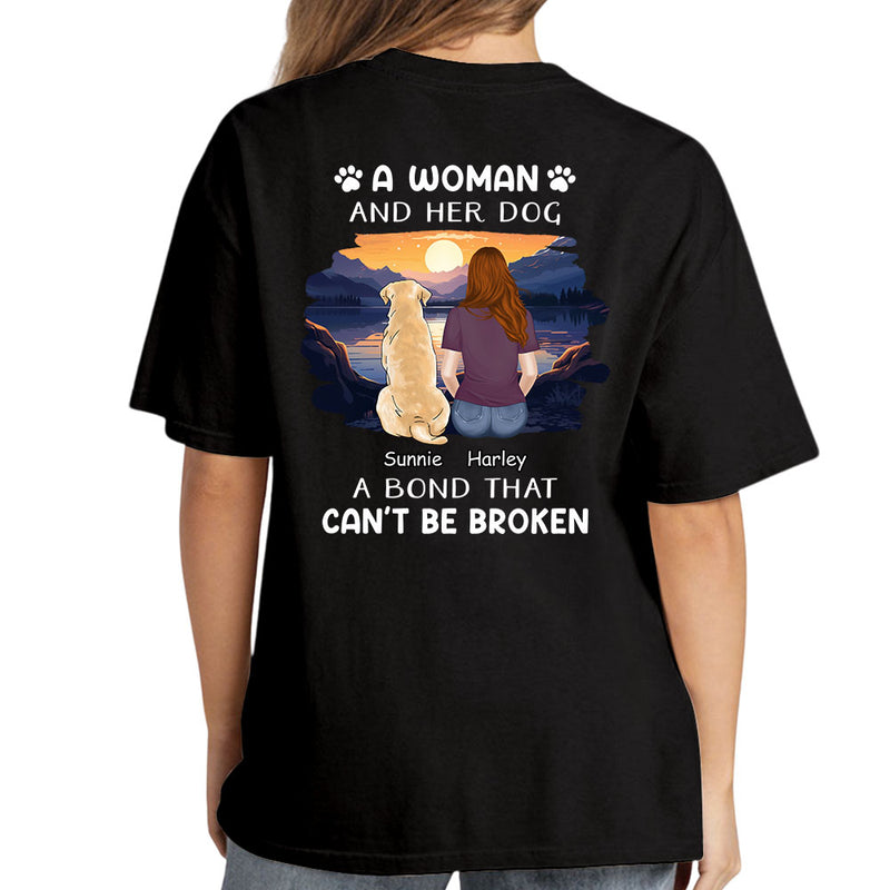 Woman With Pets - Personalized Custom Premium T-shirt