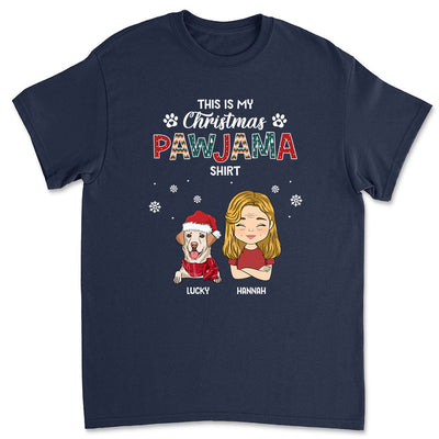 Christmas Pajama Shirt - Personalized Custom Unisex T-shirt