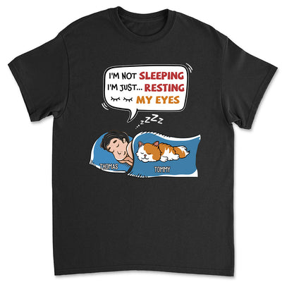 I'm Not Sleeping- Personalized Custom Unisex T-shirt