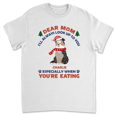 Look Up When Eating - Personalized Custom Unisex T-shirt