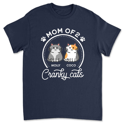 Mom Of Cranky Cat - Personalized Custom Premium T-shirt