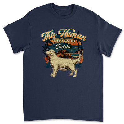 Belongs To Dog Vintage - Personalized Custom Unisex T-shirt