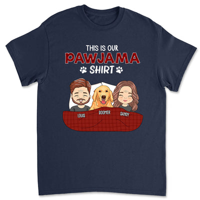 Pajama Shirt Couple Version 2 - Personalized Custom Unisex T-shirt