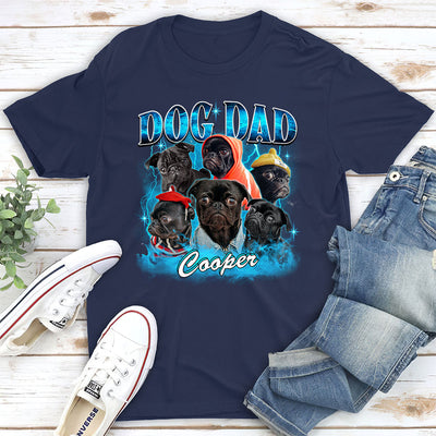 Dog Mom Dad Vintage - Personalized Custom Unisex T-shirt