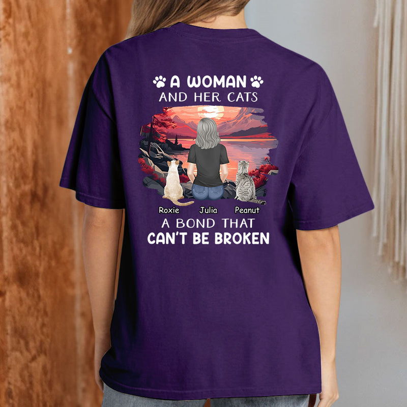 Woman With Pets - Personalized Custom Premium T-shirt