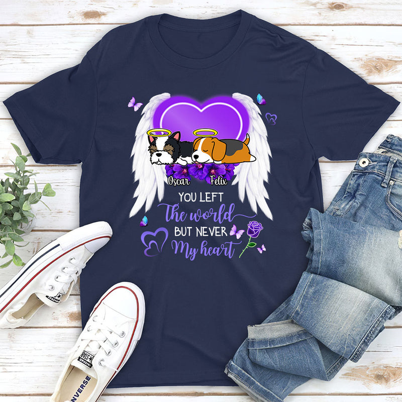 Left The World - Personalized Custom Unisex T-shirt