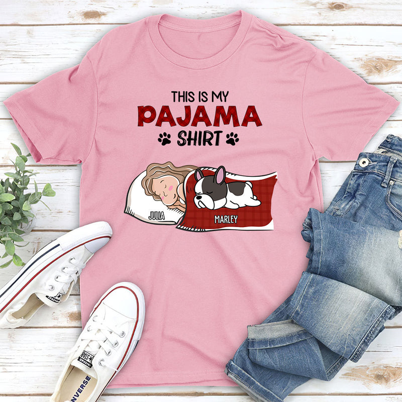 Sleeping Pet Pajama - Personalized Custom Unisex T-shirt