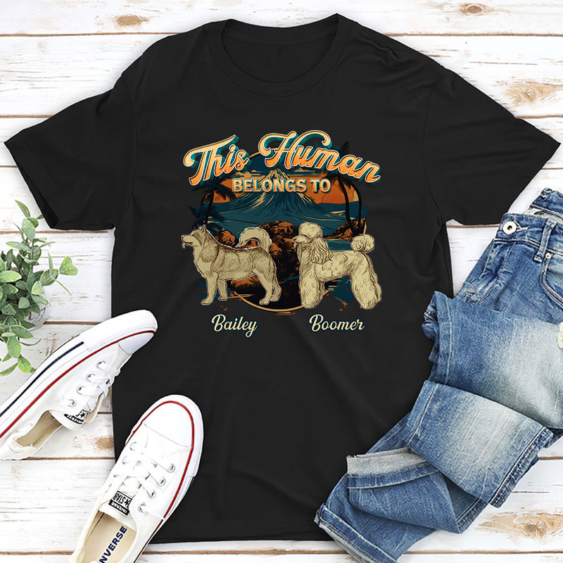 Belongs To Dog Vintage - Personalized Custom Unisex T-shirt