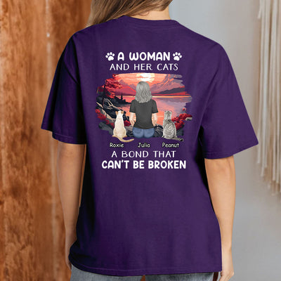 Woman With Pets - Personalized Custom Unisex T-shirt