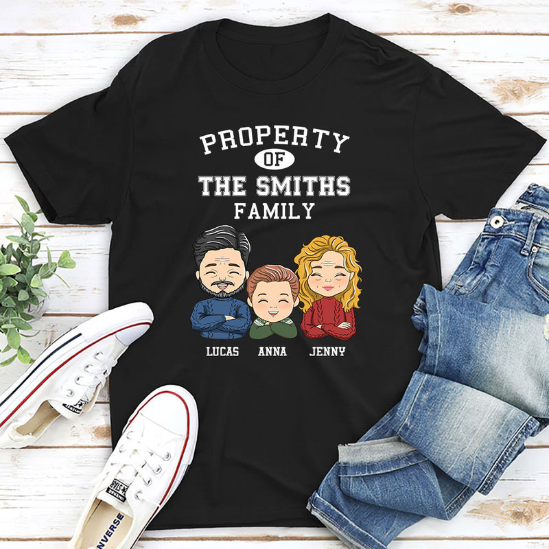 Property Of Family - Personalized Custom Unisex T-shirt