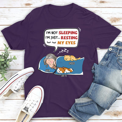 I'm Not Sleeping- Personalized Custom Unisex T-shirt