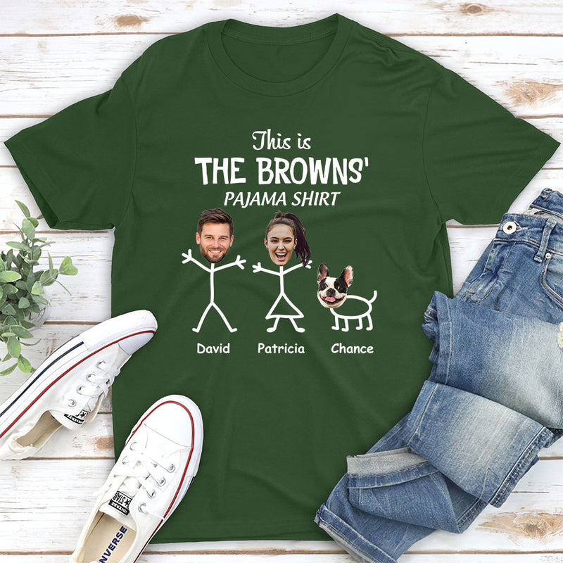 Family Christmas Shirt - Personalized Custom Unisex T-shirt