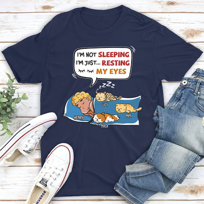 I'm Not Sleeping- Personalized Custom Unisex T-shirt