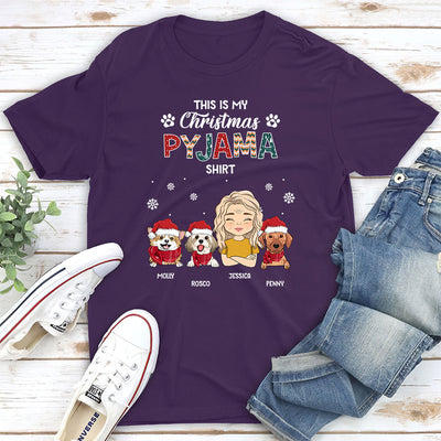 Christmas Pajama Shirt - Personalized Custom Unisex T-shirt