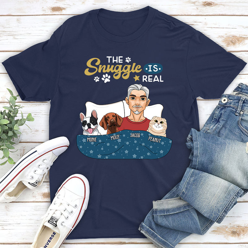 The Snuggle Real - Personalized Custom Unisex T-shirt