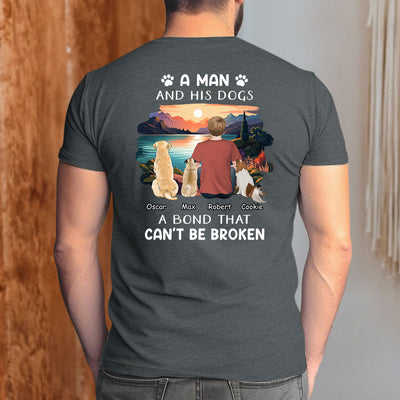 Man With Pets - Personalized Custom Premium T-shirt