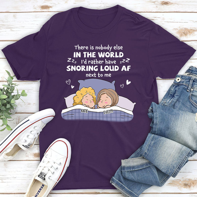 Snoring Af - Personalized Custom Unisex T-shirt