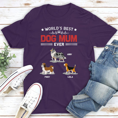 World's Dad Mom - Personalized Custom Unisex T-shirt