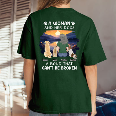 Woman With Pets - Personalized Custom Unisex T-shirt