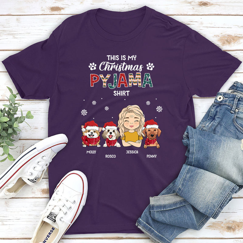 Christmas Pajama Shirt - Personalized Custom Premium T-shirt