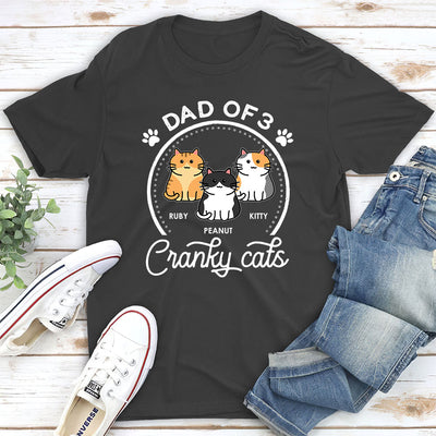 Mom Of Cranky Cat - Personalized Custom Unisex T-shirt