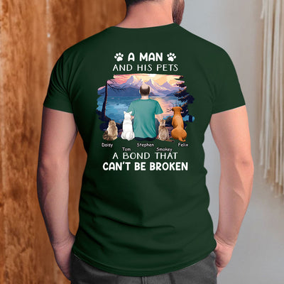 Man With Pets - Personalized Custom Unisex T-shirt