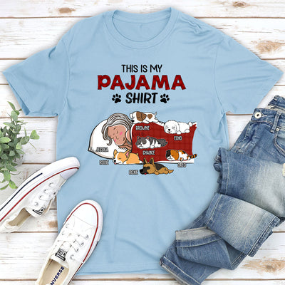 Sleeping Pet Pajama - Personalized Custom Unisex T-shirt