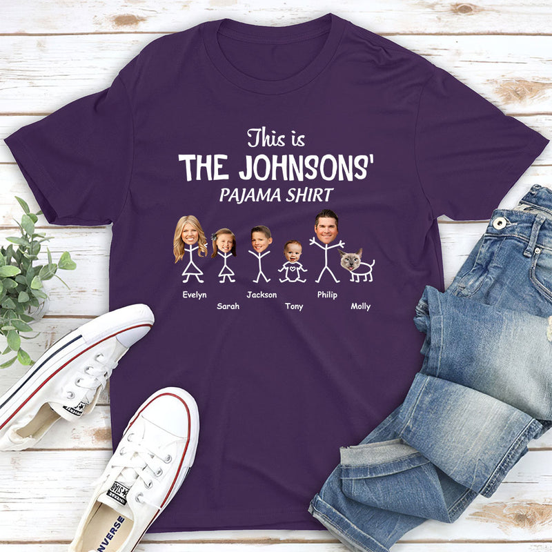 Family Christmas Shirt - Personalized Custom Unisex T-shirt