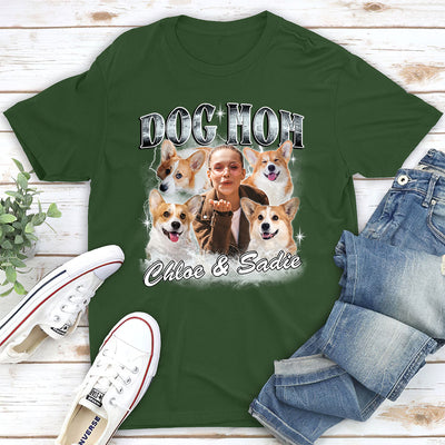 Dog Mom Dad Vintage - Personalized Custom Unisex T-shirt