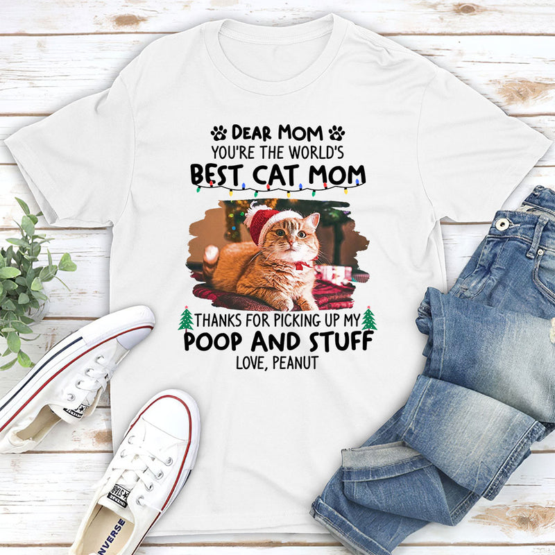 Dear Mom Cat Funny - Personalized Custom Unisex T-shirt