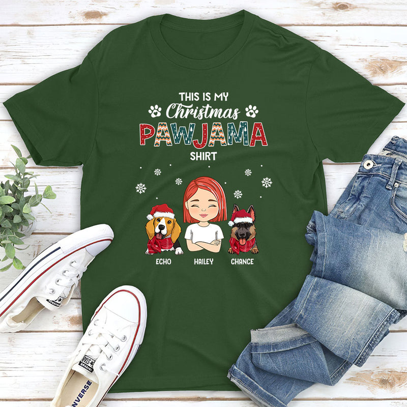 Christmas Pajama Shirt - Personalized Custom Premium T-shirt