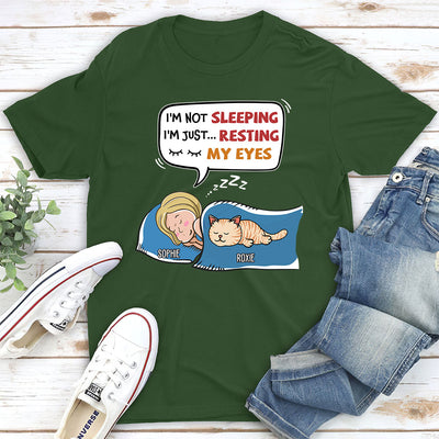 I'm Not Sleeping- Personalized Custom Unisex T-shirt