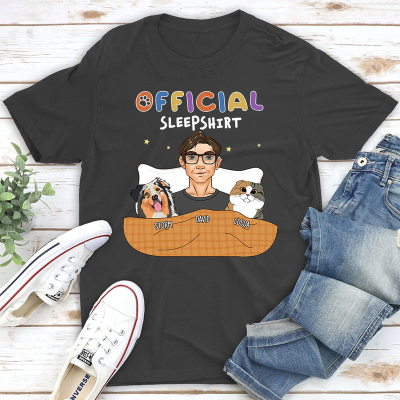 Official Sleeping Shirt - Personalized Custom Unisex T-shirt