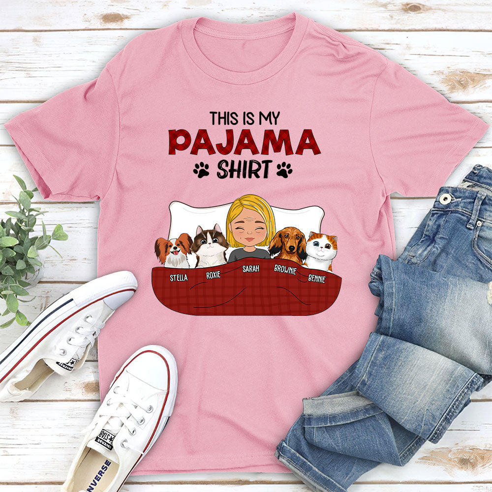 Pajama Shirt Personalized Custom Unisex T shirt PAWSIONATE