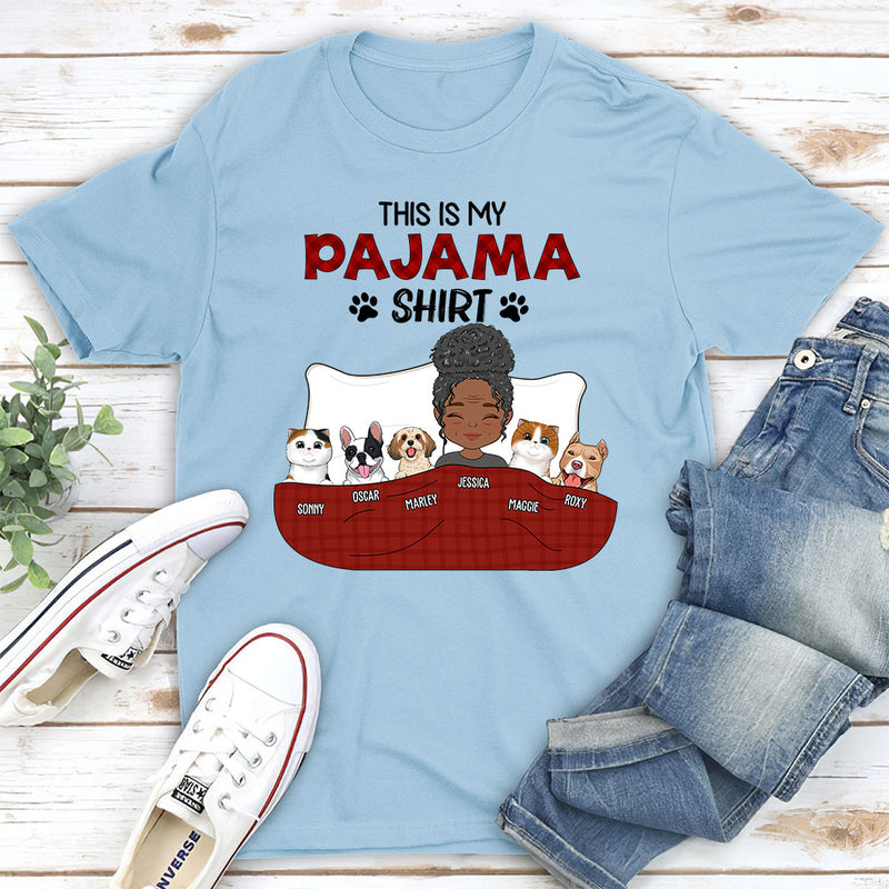 Pajama Shirt Version 3 - Personalized Custom Premium T-shirt – PAWSIONATE