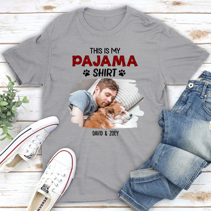 Sleeping Pajama Shirt Photo - Personalized Custom Unisex T-shirt