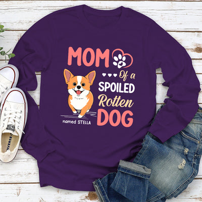 Parent Of A Spoiled Dogs - Personalized Custom Long Sleeve T-shirt