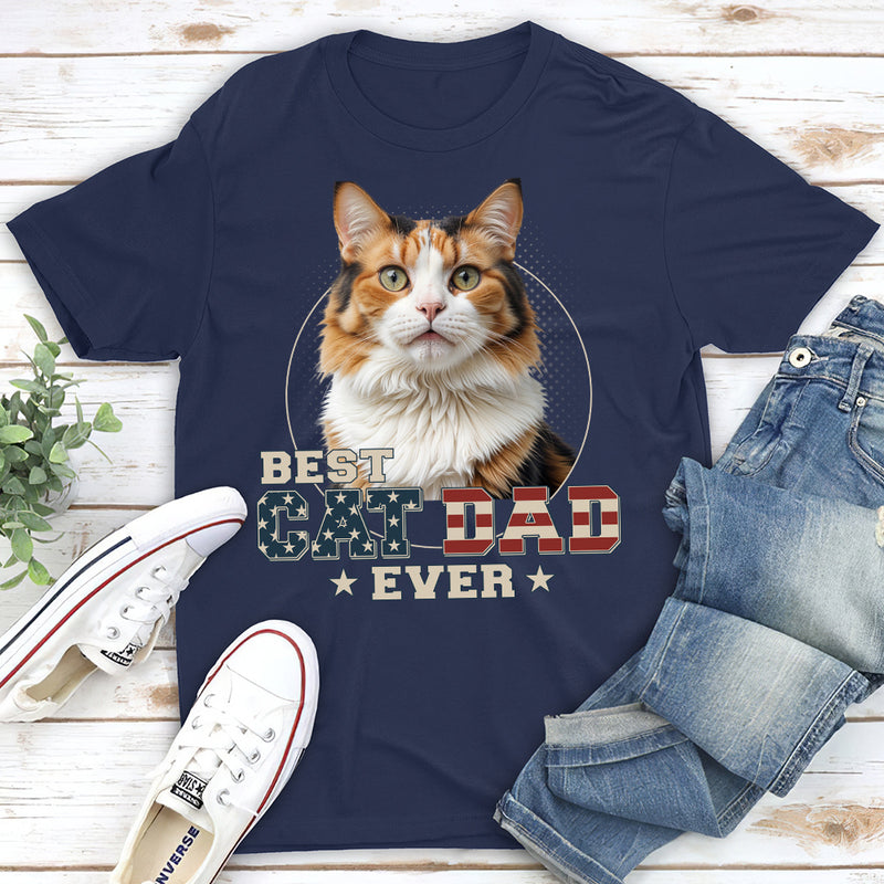 Custom Photo Ultimate Dog Cat Dad - Personalized Custom Unisex T-shirt