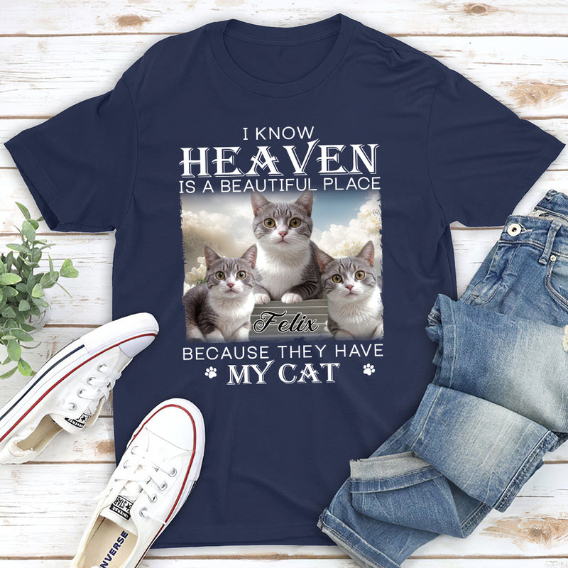 Custom Pet Paws In Heaven - Personalized Custom Unisex T-shirt