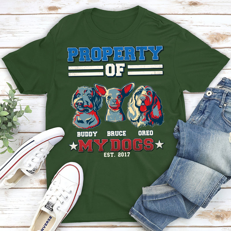 This Is Property Of  - Personalized Custom Unisex T-shirt