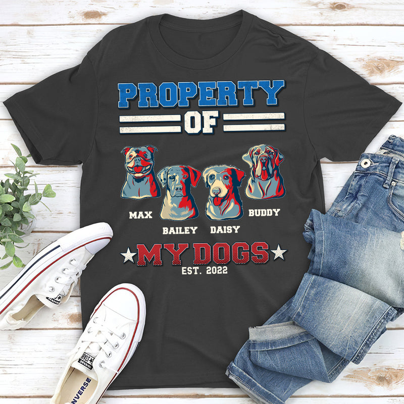 This Is Property Of  - Personalized Custom Unisex T-shirt